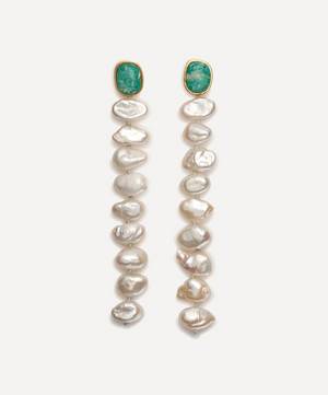 Gold-Plated Paloma Pearl Earrings