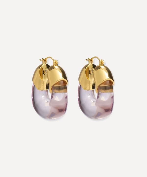 Lizzie Fortunato - Gold-Plated Brass Organic Hoop Earrings