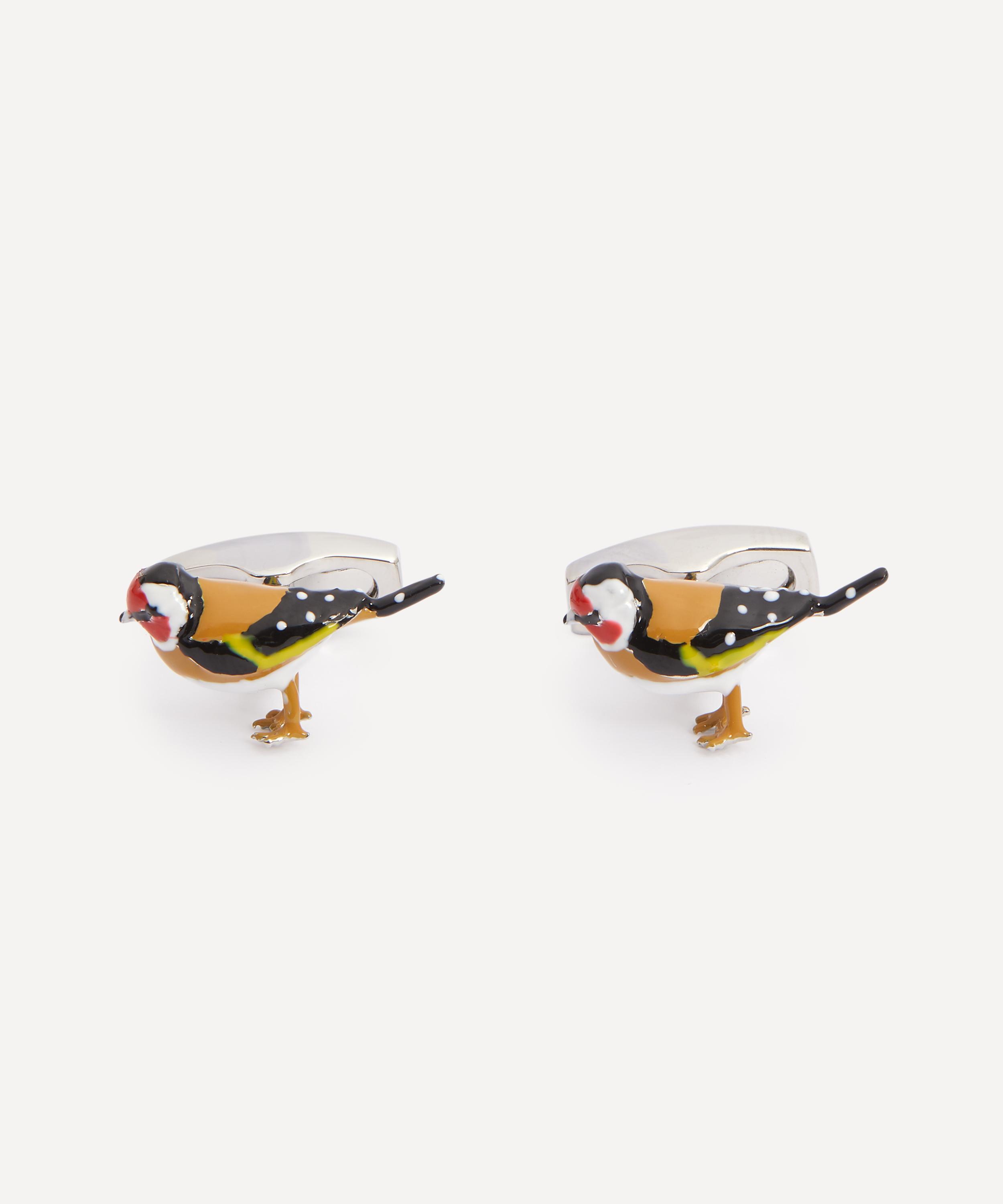 Simon Carter - Enamel Goldfinch Cufflinks image number 0