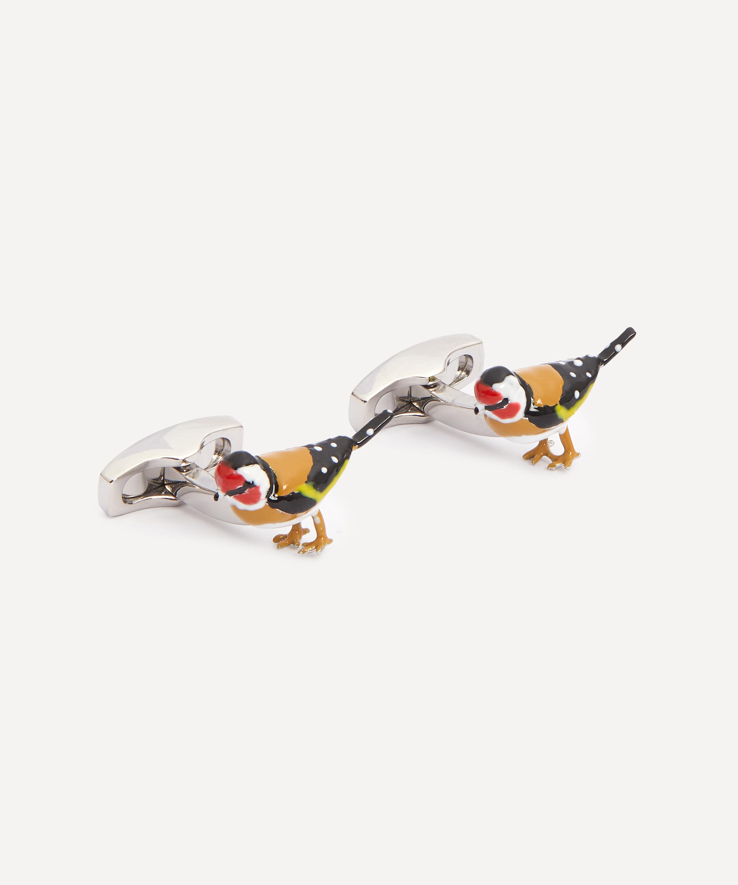 Simon Carter - Enamel Goldfinch Cufflinks image number 1