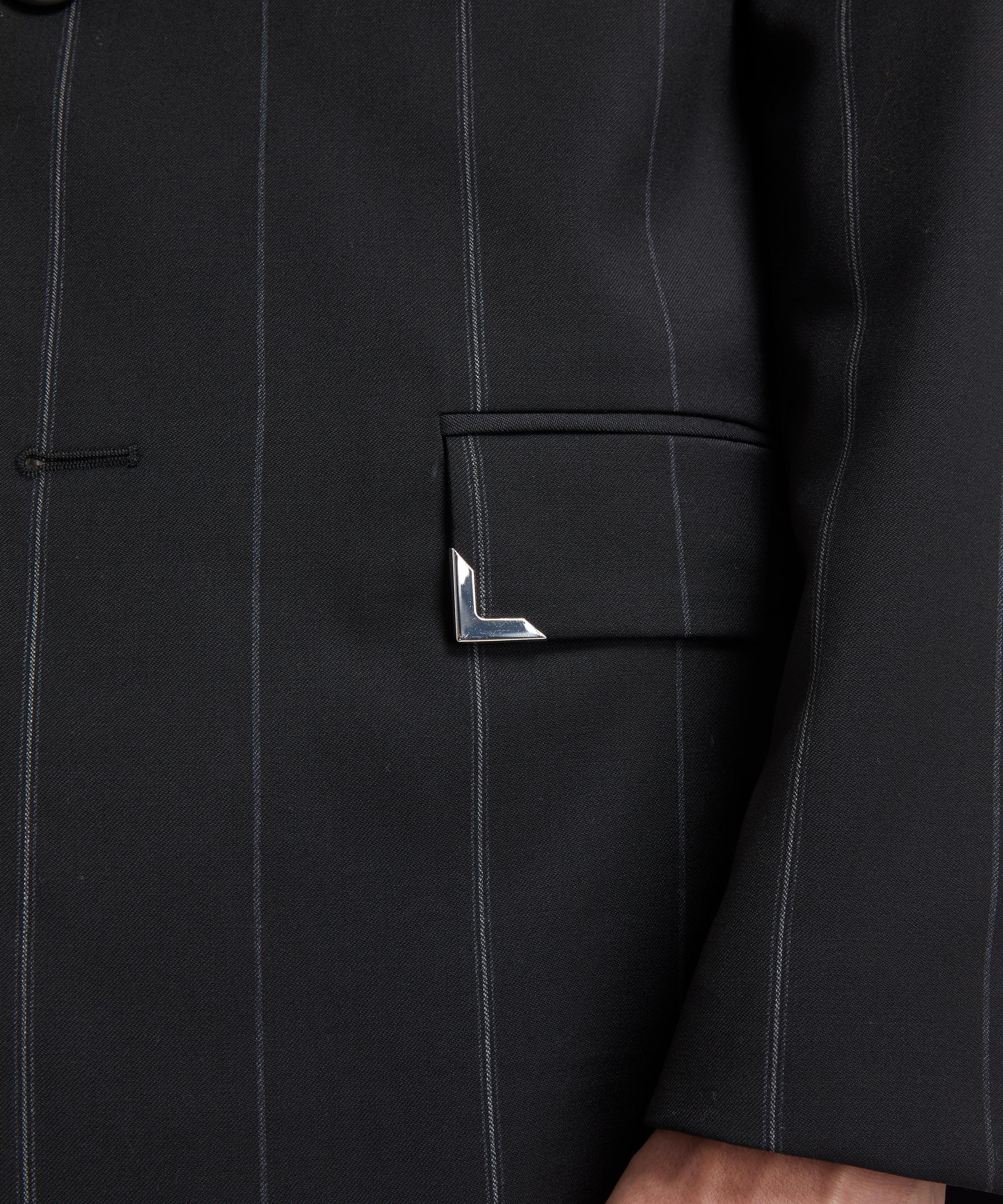 Pinstripe suit blazer