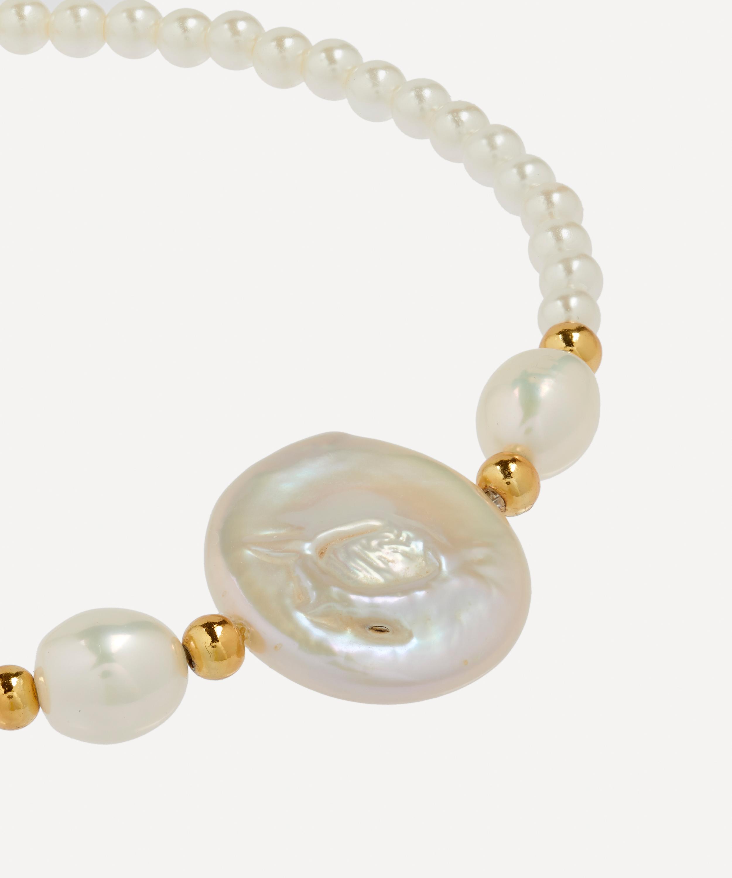Anissa Kermiche - Gold-Plated Caviar Pebble Bracelet image number 3