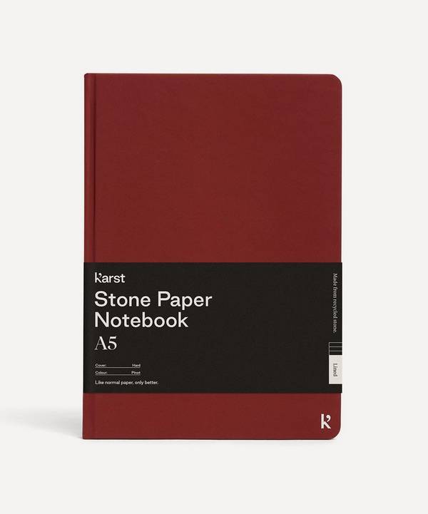 Karst - Stone Paper A5 Hard Pinot Blank Notebook