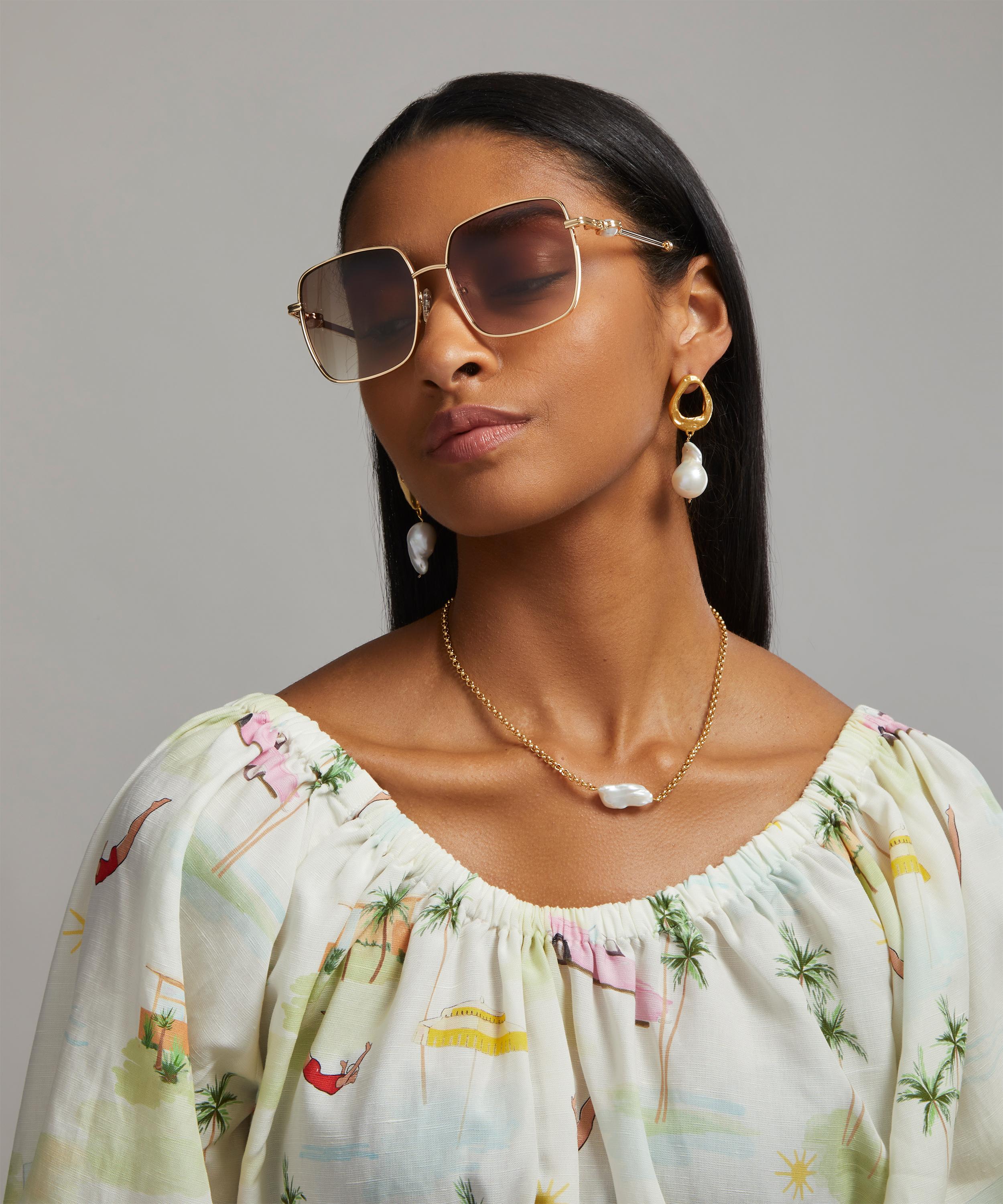 Le Specs - x Missoma Aquarius Sphere Square Sunglasses image number 1