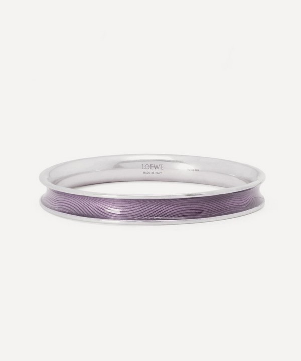 Loewe - x Paula's Ibiza Guilloche Enamel and Sterling Silver Wave Bangle image number null