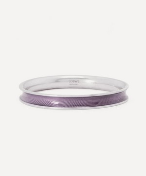 Loewe - x Paula's Ibiza Guilloche Enamel and Sterling Silver Wave Bangle image number 0