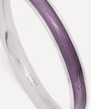 Loewe - x Paula's Ibiza Guilloche Enamel and Sterling Silver Wave Bangle image number 2