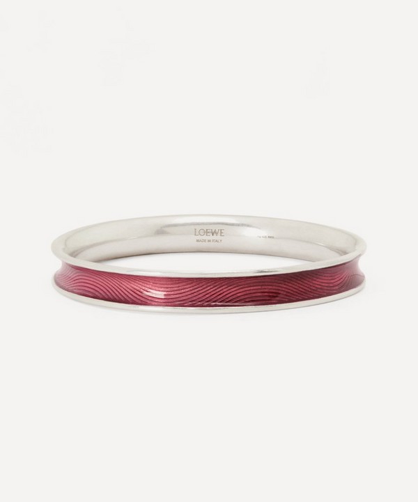 Loewe - x Paula's Ibiza Guilloche Enamel and Sterling Silver Wave Bangle image number null