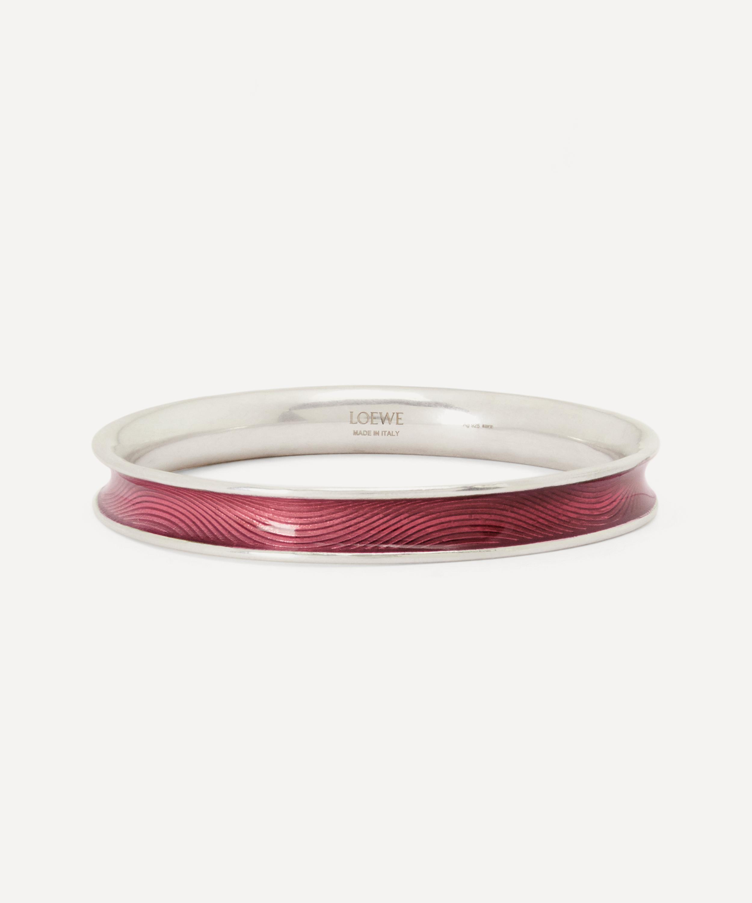 Loewe - x Paula's Ibiza Guilloche Enamel and Sterling Silver Wave Bangle image number 0