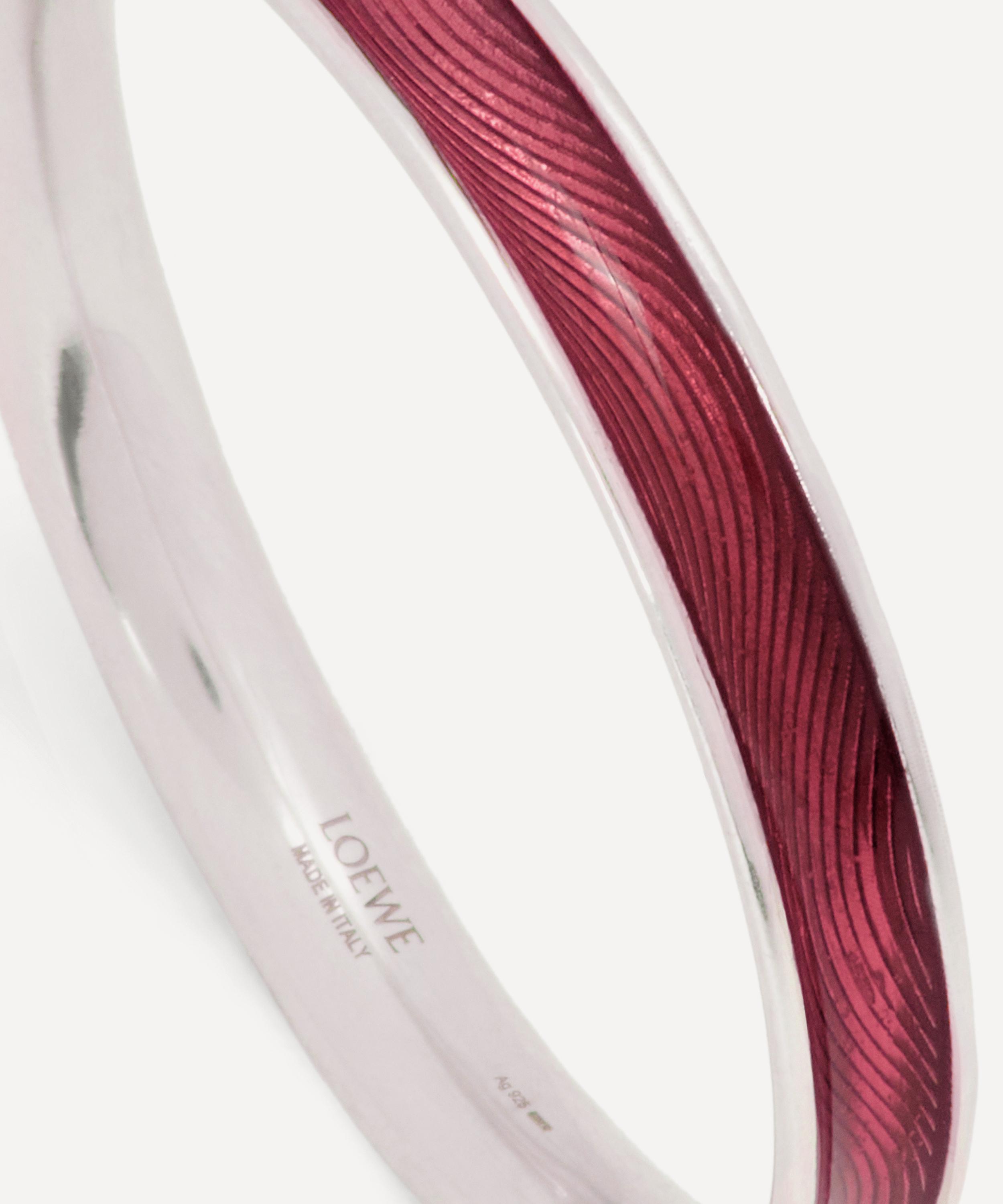 Loewe - x Paula's Ibiza Guilloche Enamel and Sterling Silver Wave Bangle image number 2