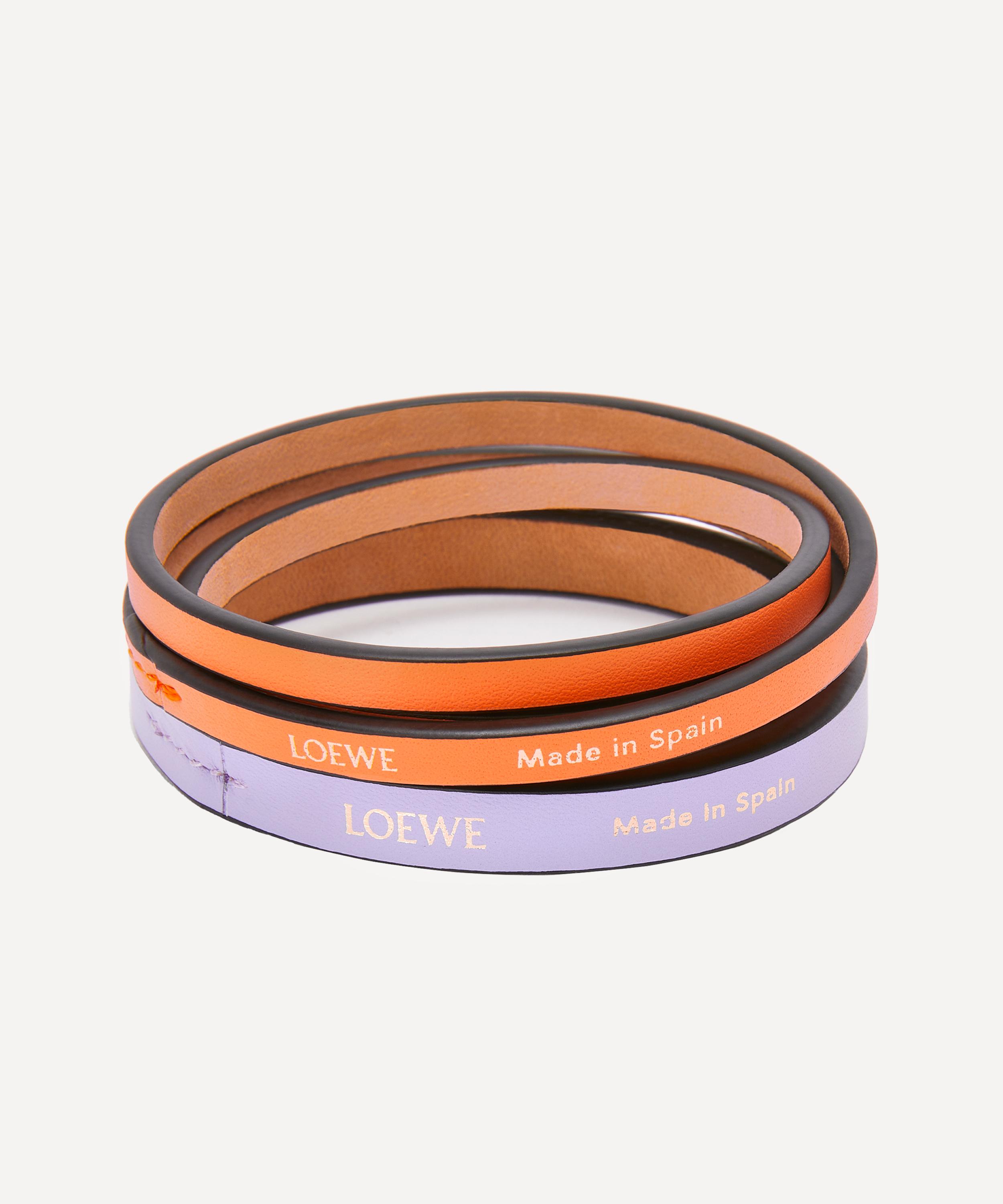 Loewe Women's X Paula's Ibiza Leather Bangle Set Of Two