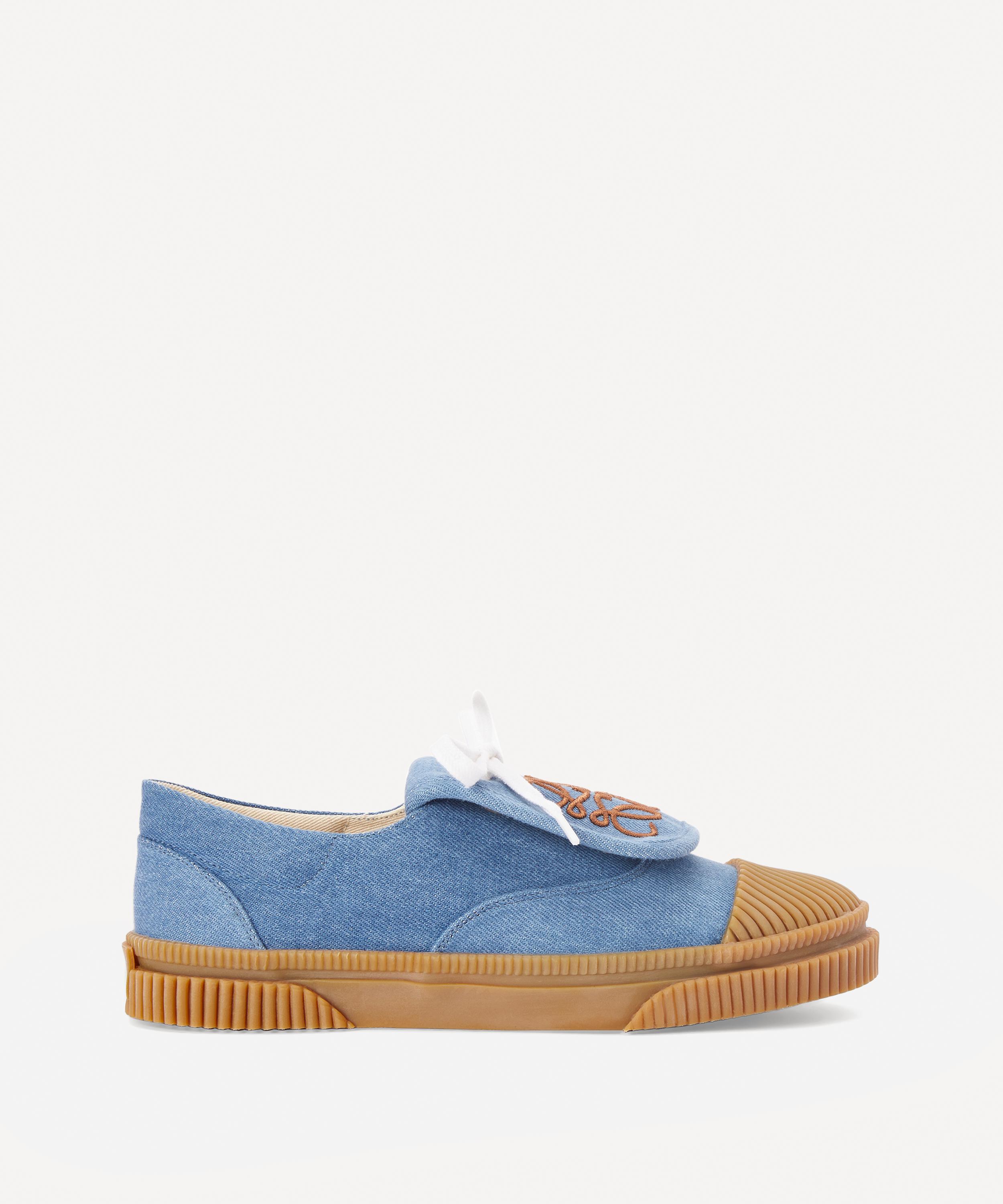 Loewe - x Paula's Ibiza Denim Flap Sneakers image number 0