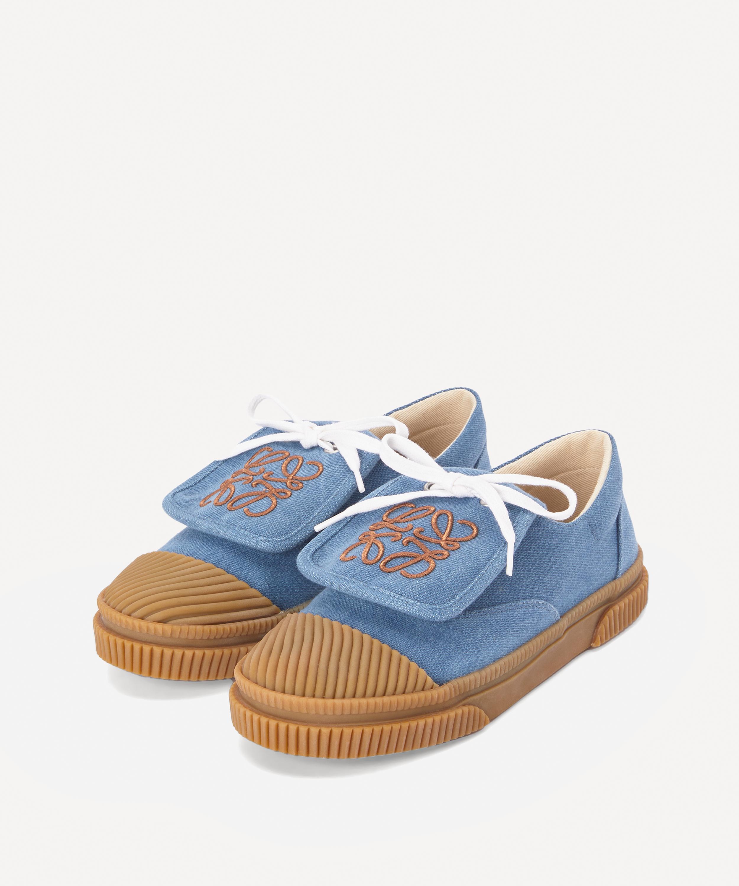 Loewe - x Paula's Ibiza Denim Flap Sneakers image number 1