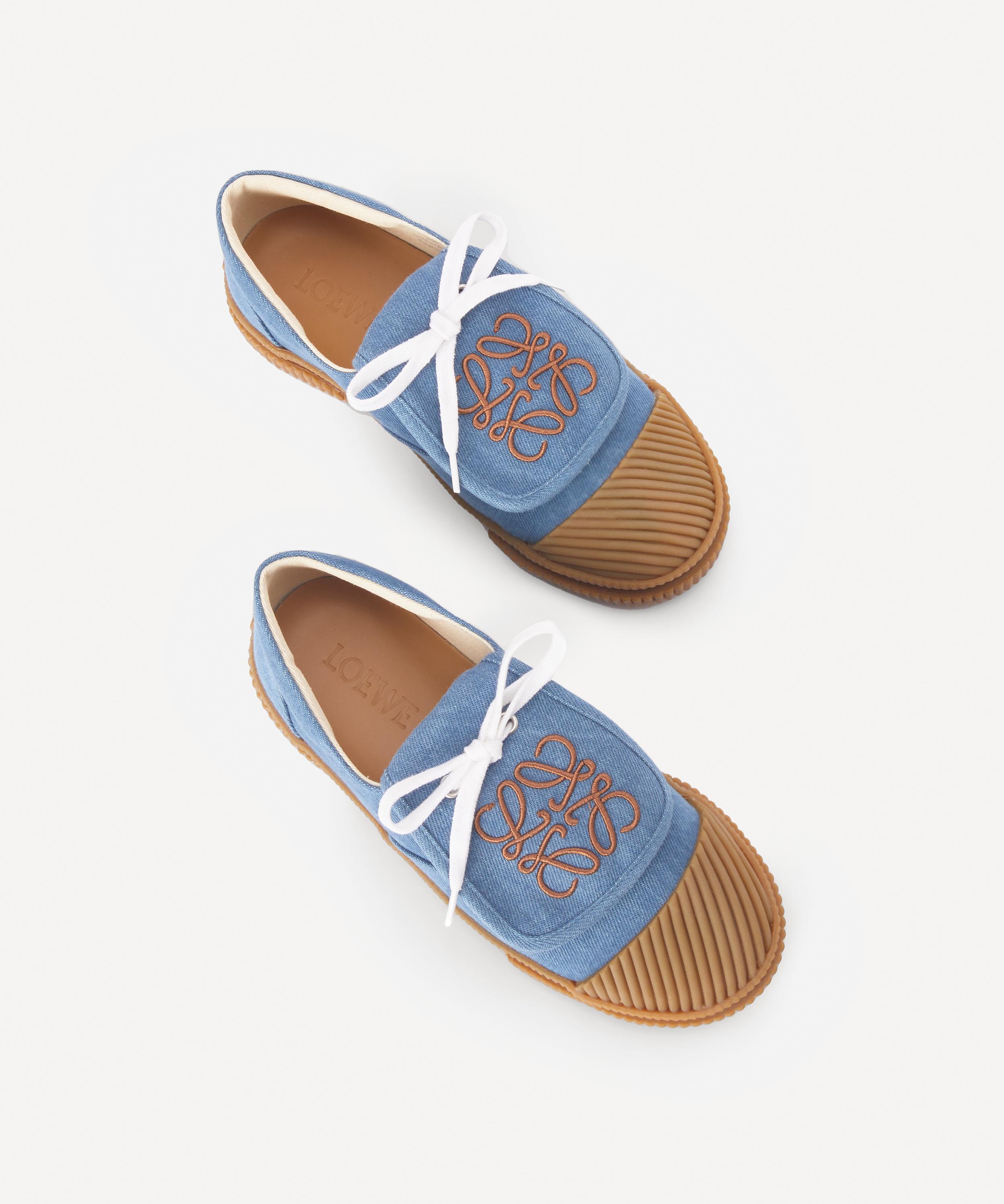 Loewe - x Paula's Ibiza Denim Flap Sneakers image number 2