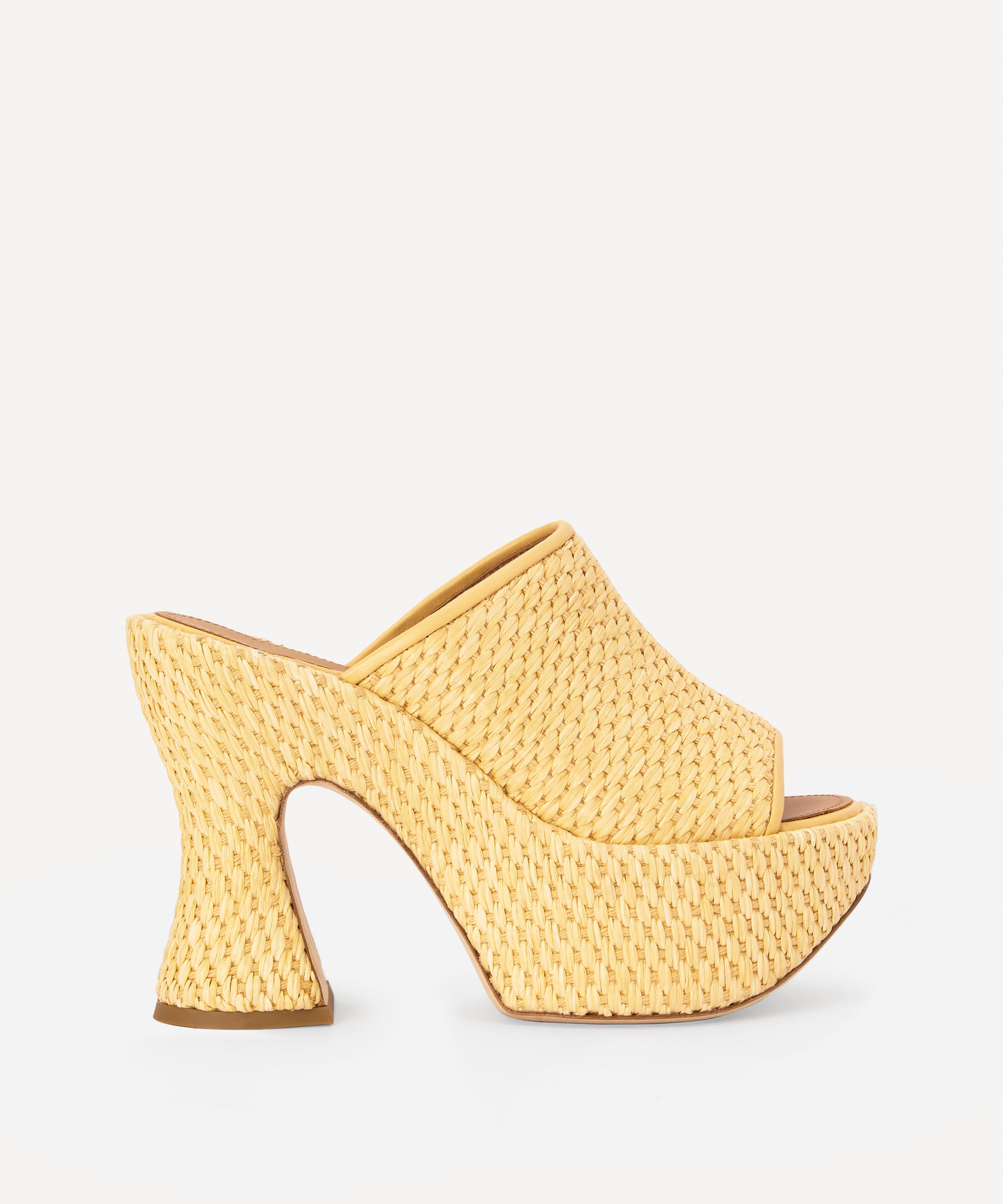Loewe - x Paula's Ibiza Raffia Platform Mules image number 0