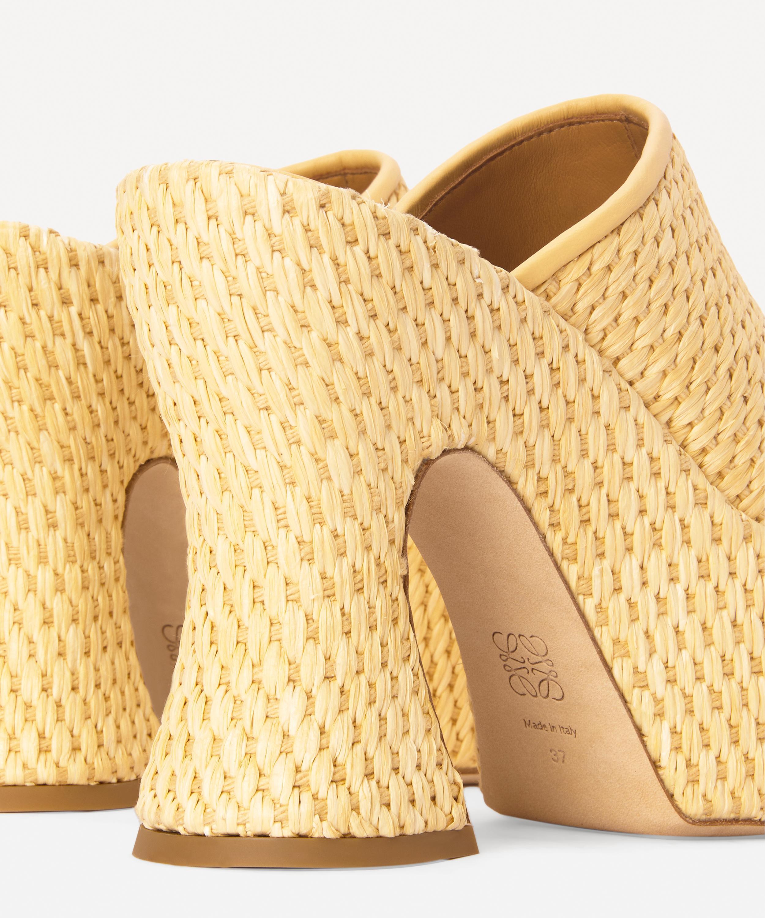 Loewe - x Paula's Ibiza Raffia Platform Mules image number 3