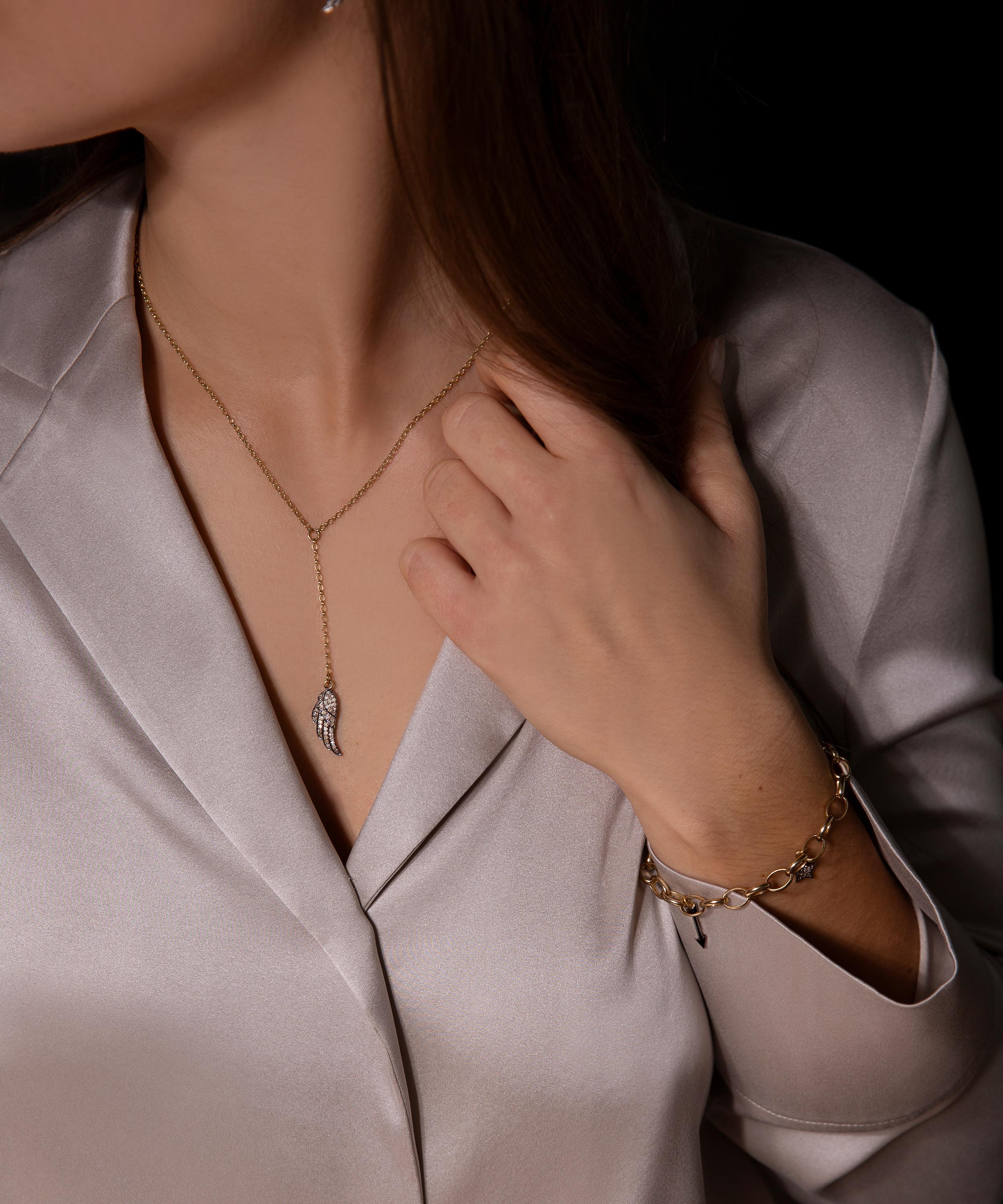 Kirstie Le Marque - 9ct Gold-Plated Diamond Moon And Stars Charm Bracelet image number 4