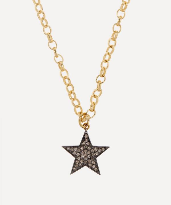 Kirstie Le Marque - 9ct Gold-Plated Diamond Chunky Star Pendant Necklace