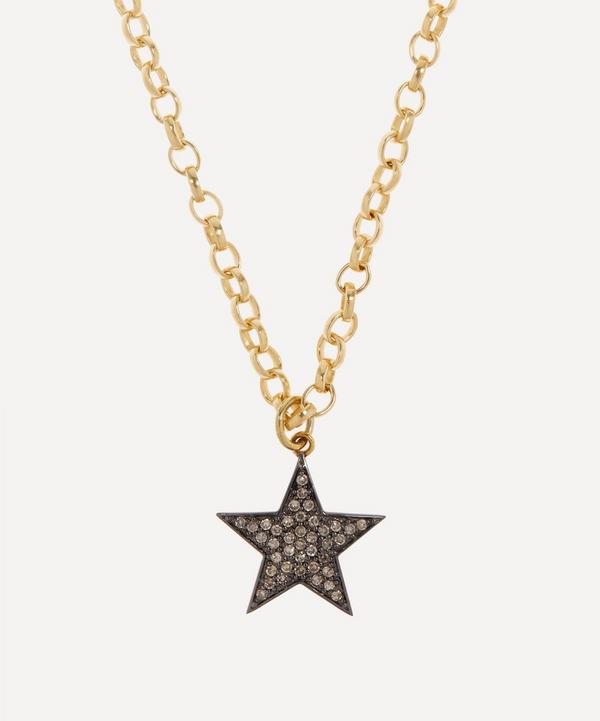 Kirstie Le Marque - 9ct Gold-Plated Diamond Chunky Star Pendant Necklace image number null