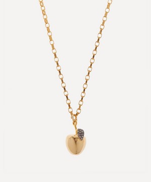 Kirstie Le Marque - 9ct Gold-Plated Diamond And Golden Apple Pendant Necklace image number 0