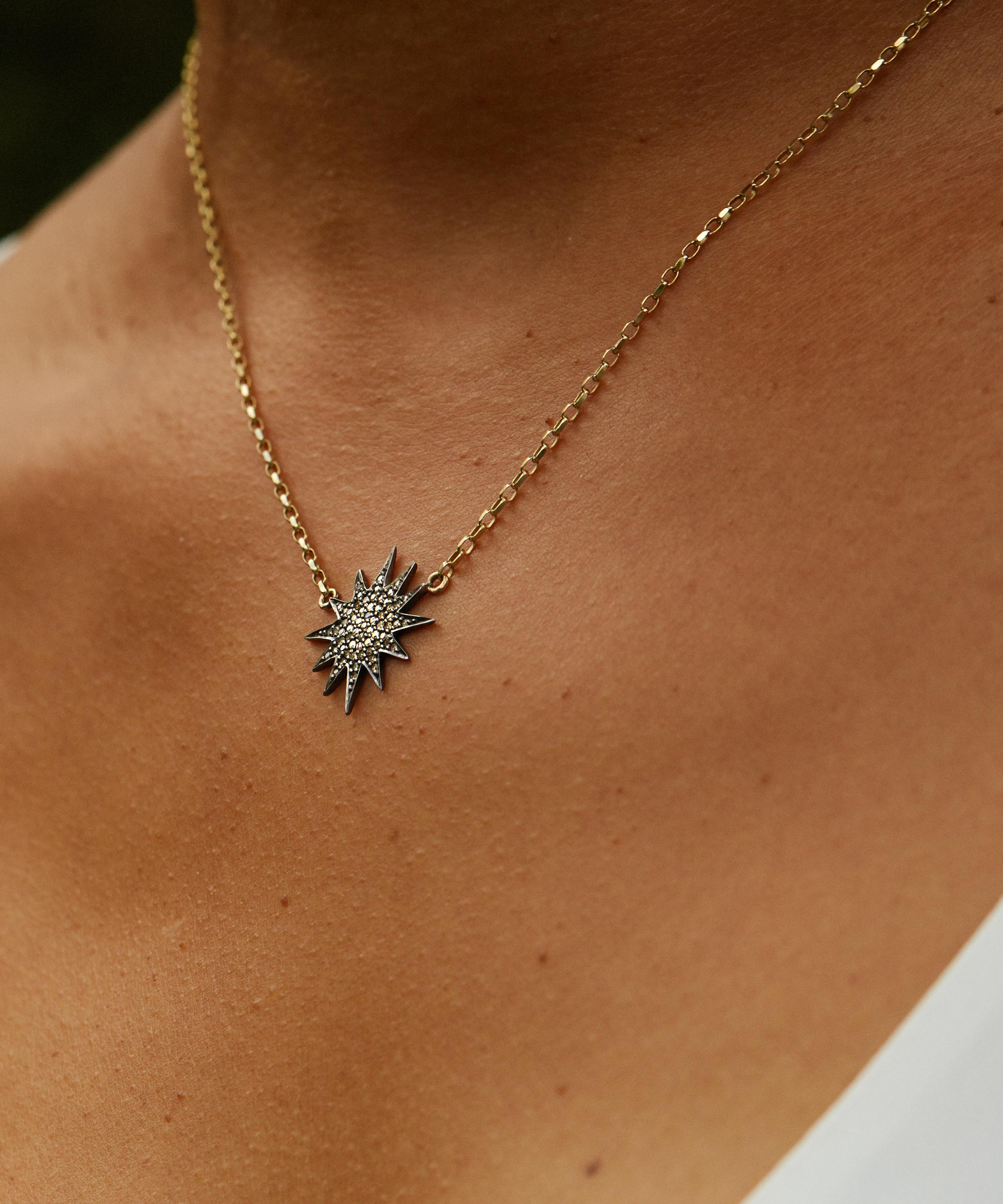 Silver Star Necklace | Celeste Starburst Pendant | Amy O. Jewelry