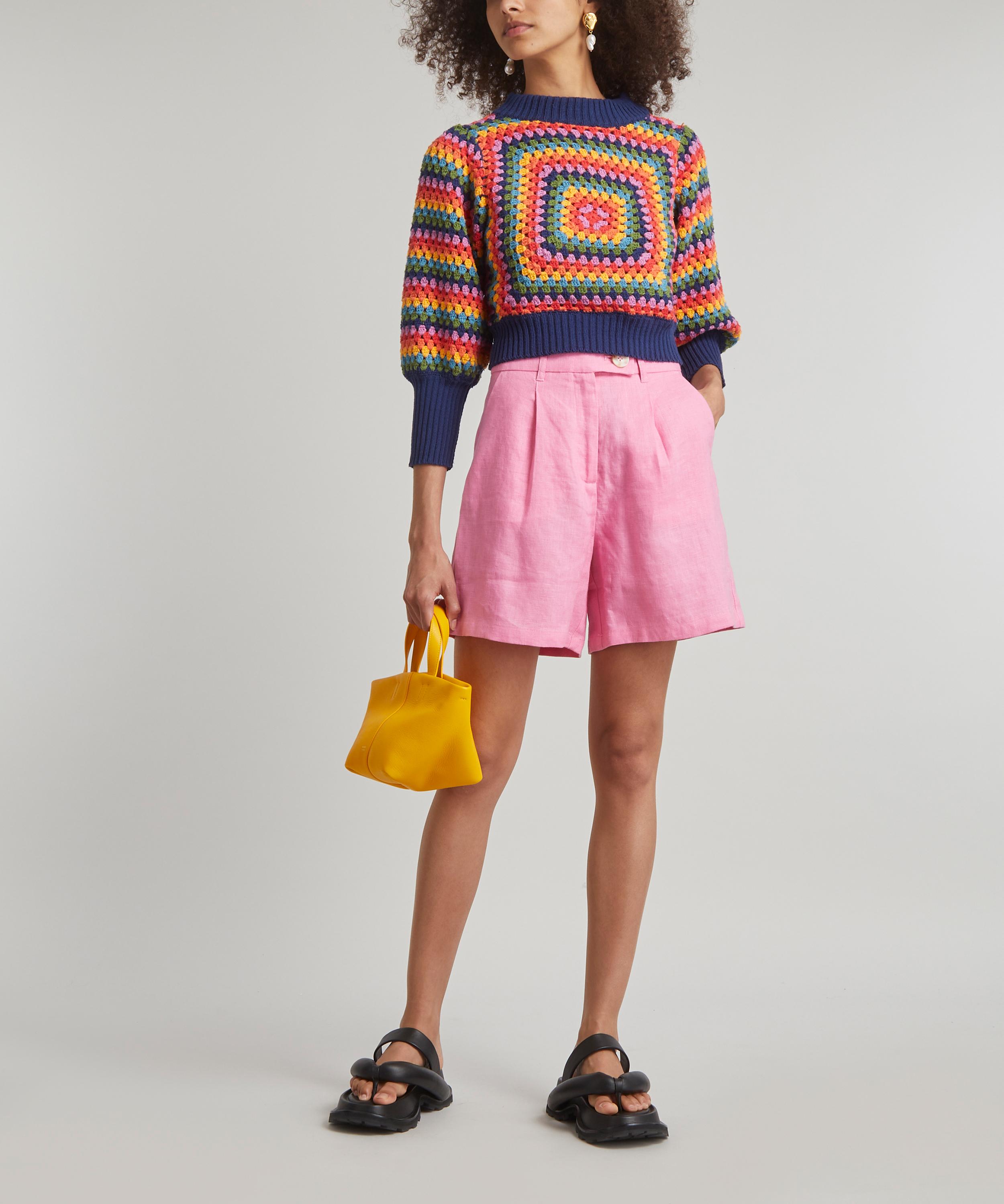 FARM Rio - Sunset Stripes Crochet Sweater image number 1