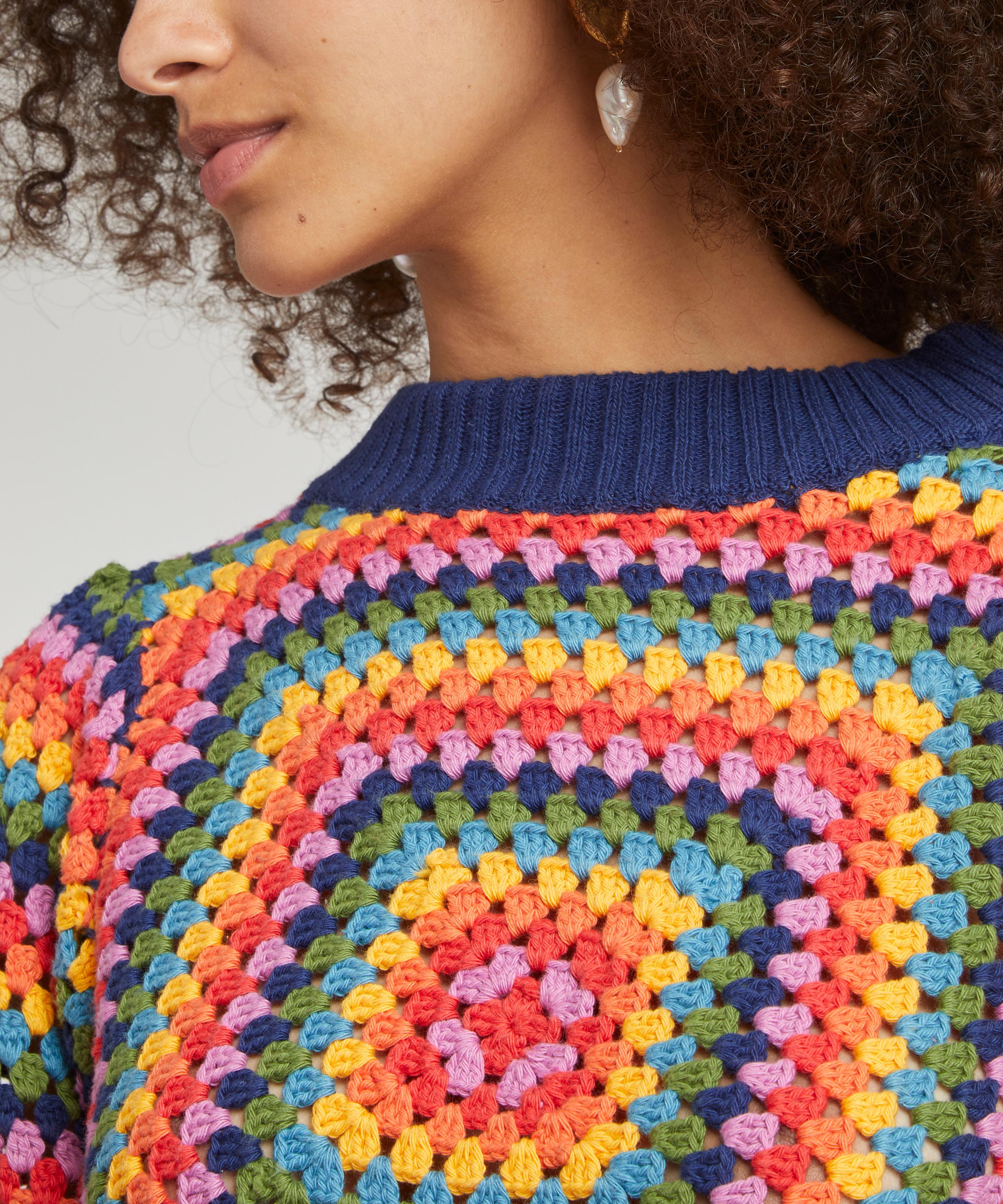 Sunset Granny Square jumpsuit: Crochet pattern