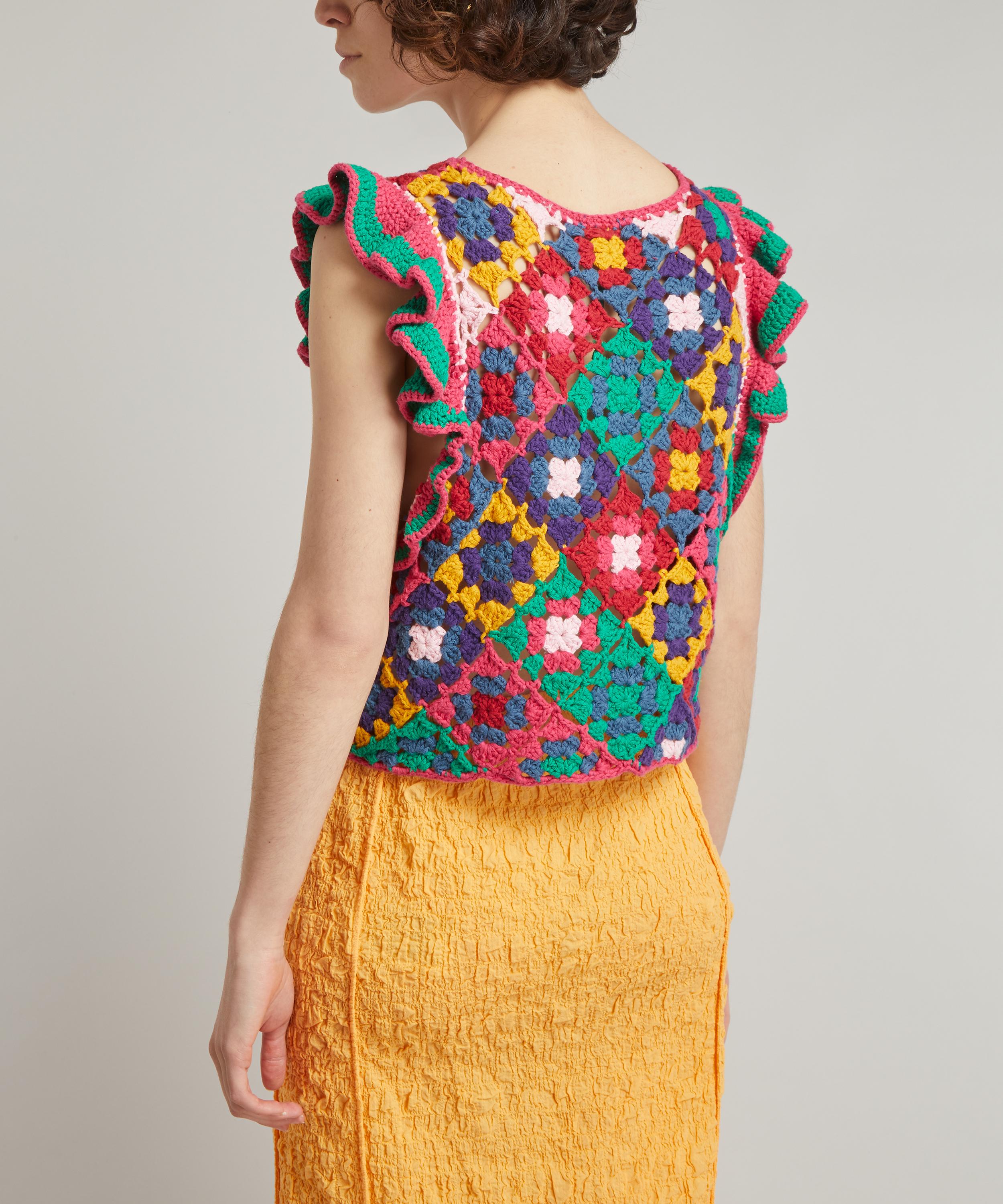 FARM Rio - Crochet Square Vest image number 3