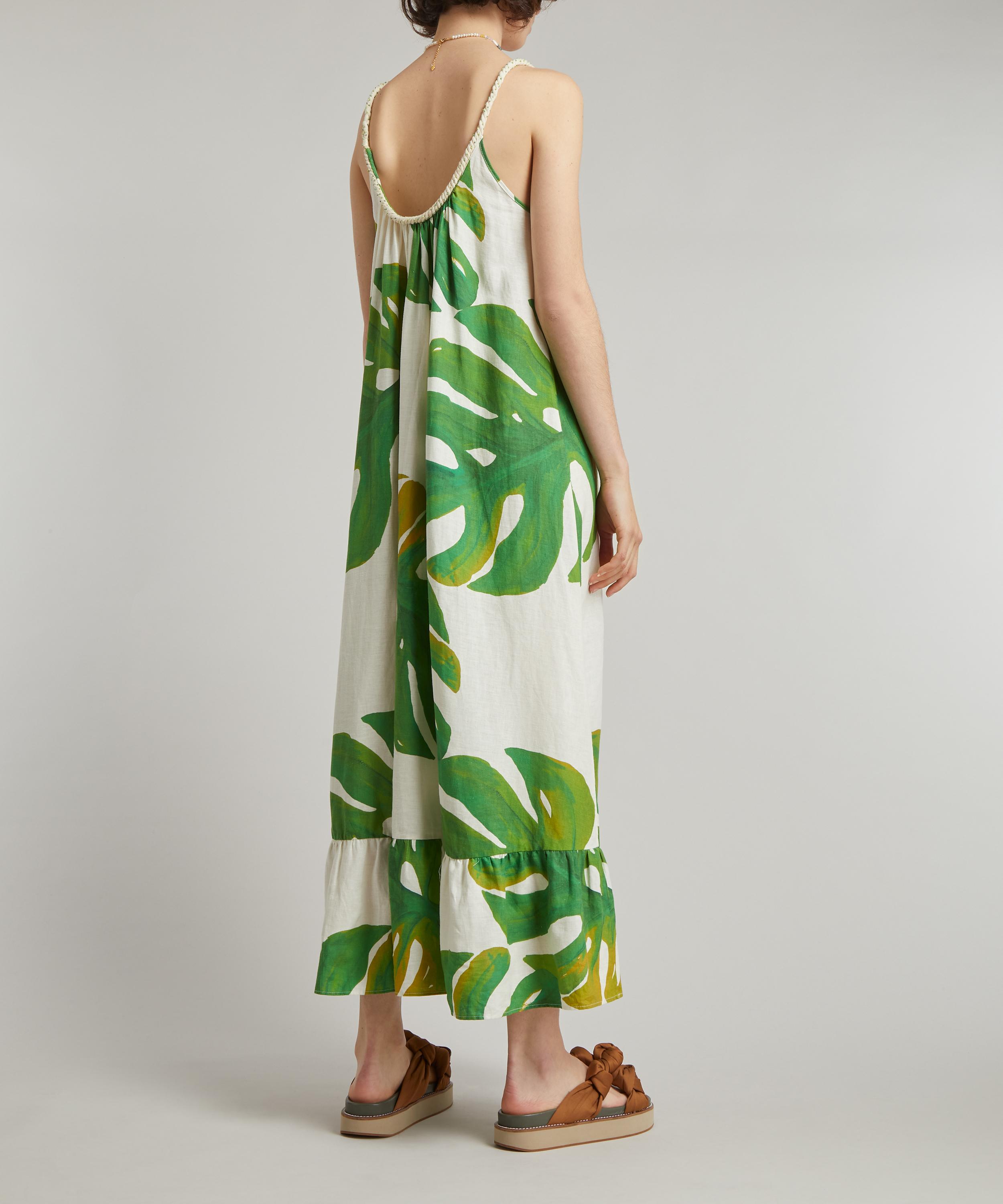 FARM Rio - White Monstera Maxi-Dress image number 2