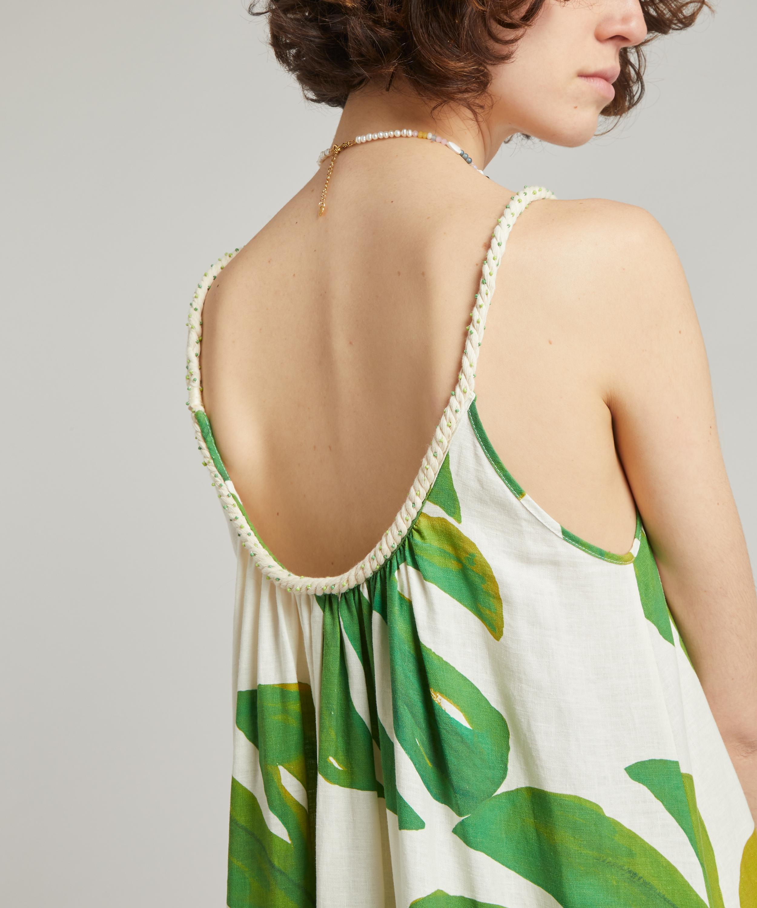 FARM Rio - White Monstera Maxi-Dress image number 4