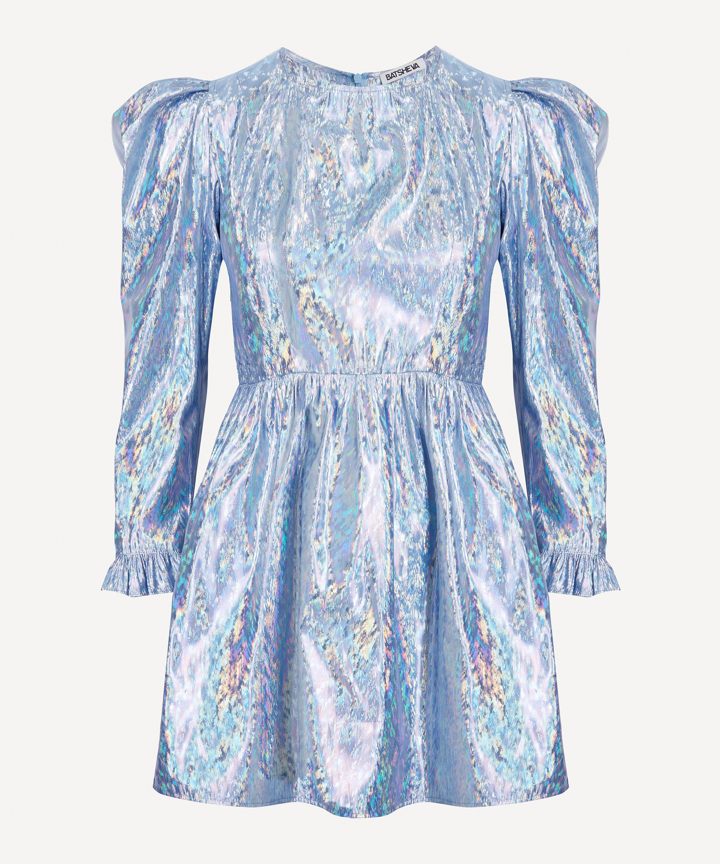 Batsheva - Collarless Mini Prairie Dress image number 0