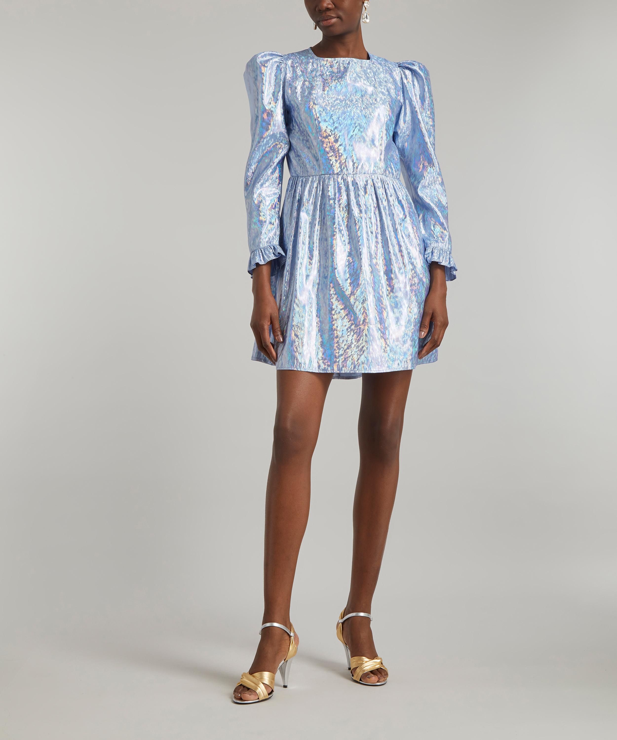 Batsheva - Collarless Mini Prairie Dress image number 1