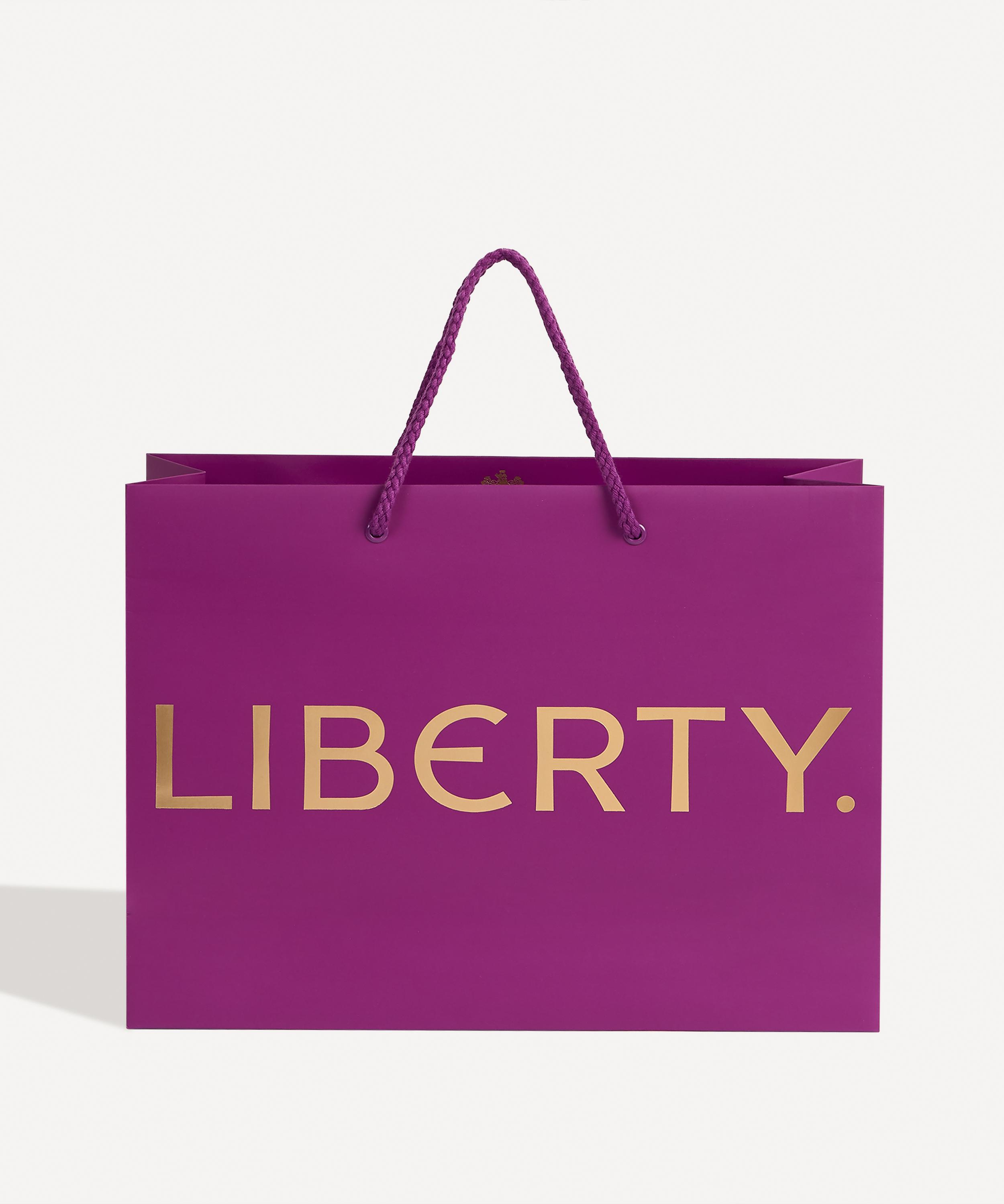 Liberty plastic purple gift bag shopping bag small 20x29cm New