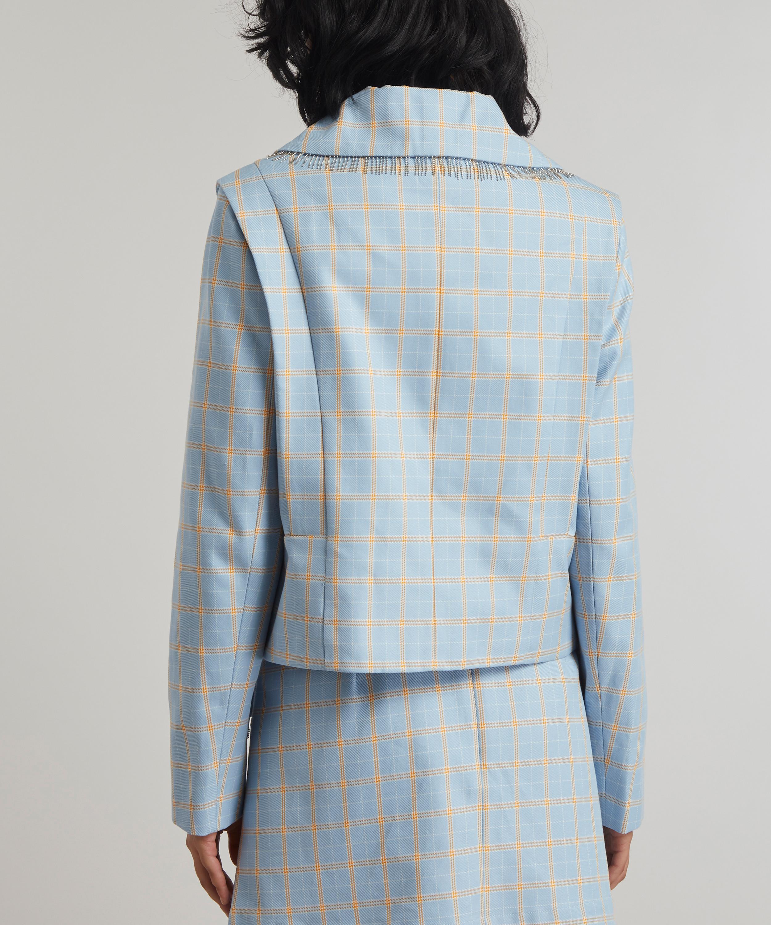Shrimps - Cynthia Check Cropped Jacket image number 2