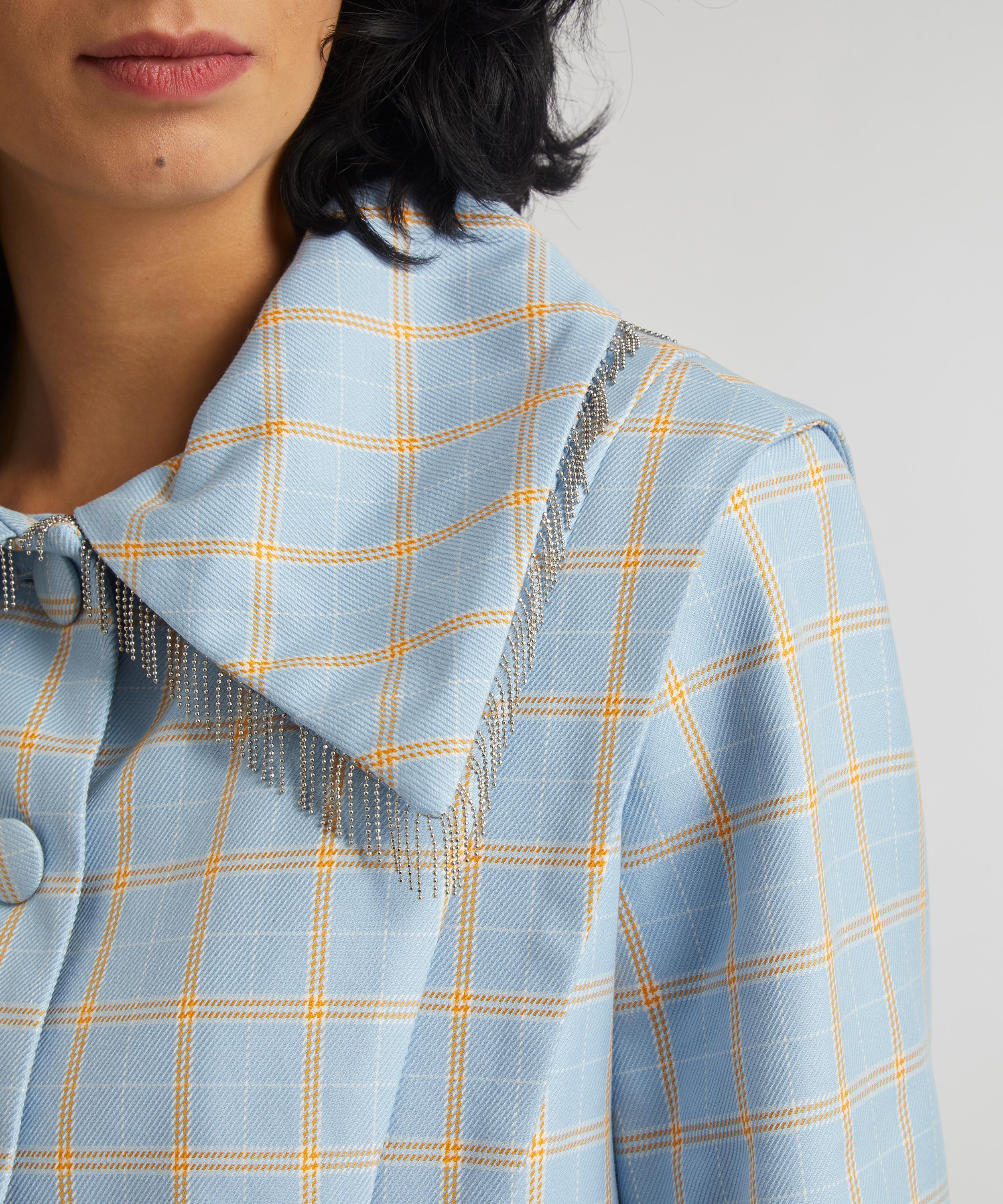 Shrimps - Cynthia Check Cropped Jacket image number 3