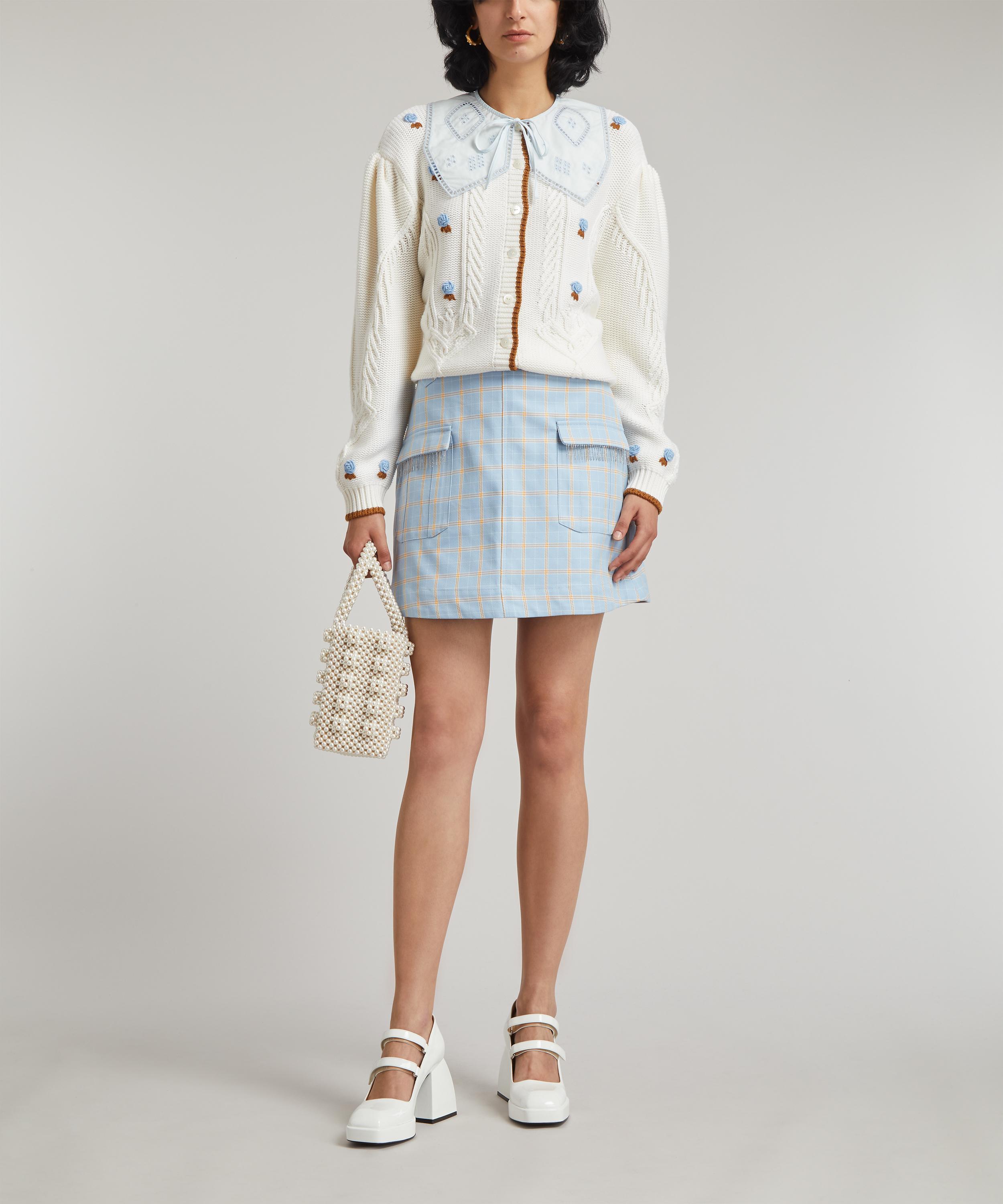 Shrimps - Rose Checked Mini-Skirt image number 1