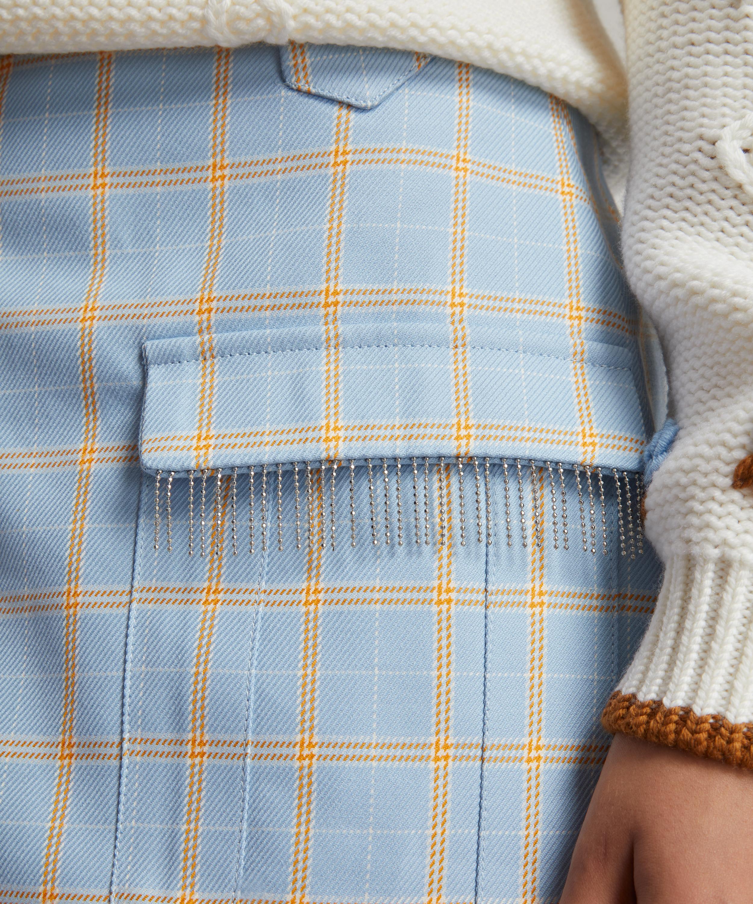 Shrimps - Rose Checked Mini-Skirt image number 4