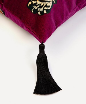 House of Hackney - Saber Medium Velvet Tassel Cushion image number 2