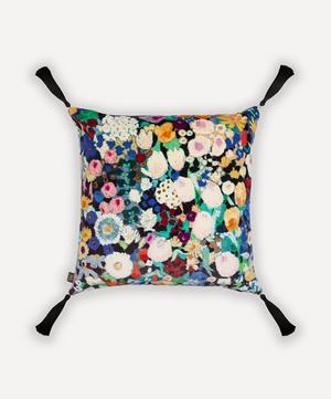 House of Hackney - Woodstock Large Cotton-Velvet Tassel Cushion image number 0