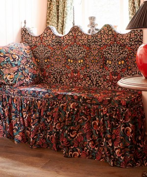 House of Hackney - Zennor Large Cotton-Velvet Cushion image number 1