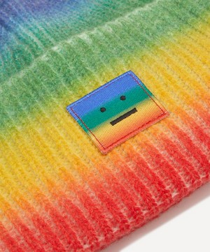 Acne Studios - Pansy Rainbow Face Wool Beanie image number 3