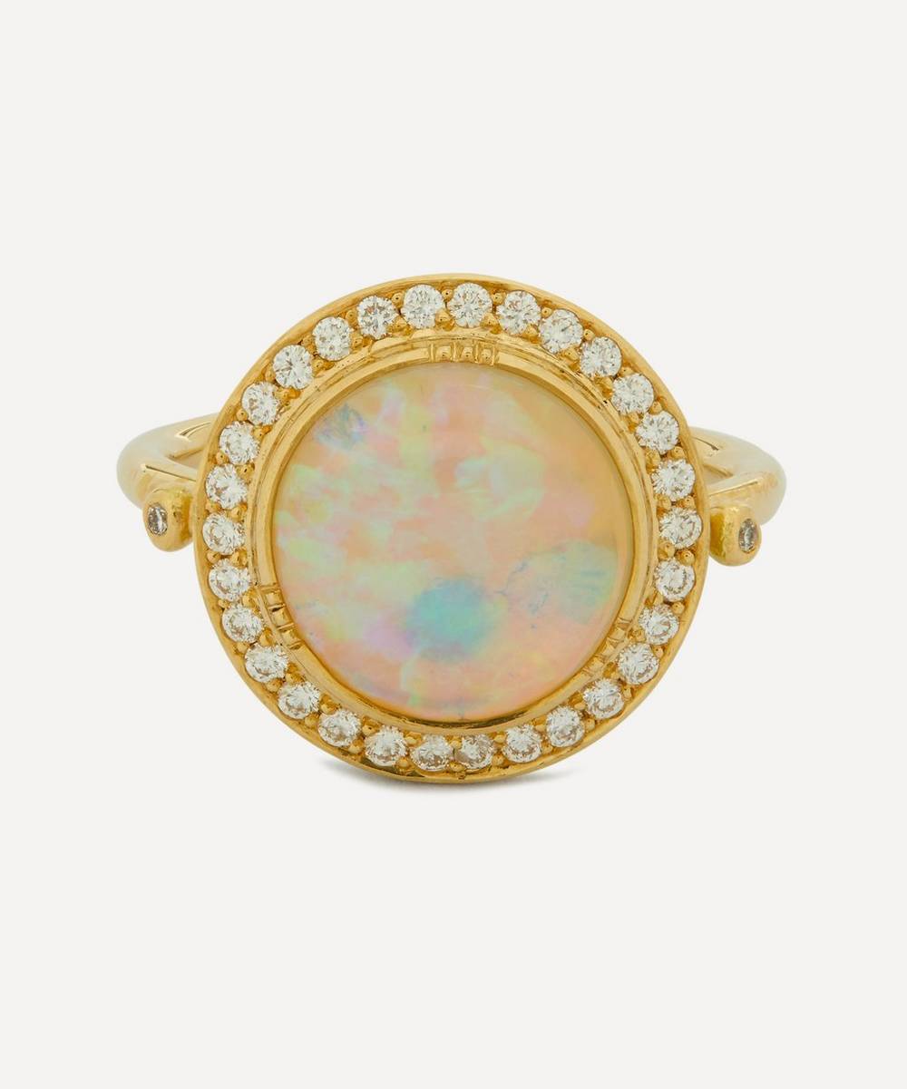 Brooke Gregson - 18ct Gold Australian Opal Galaxy Ring