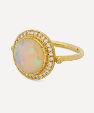 Brooke Gregson - 18ct Gold Australian Opal Galaxy Ring image number 2