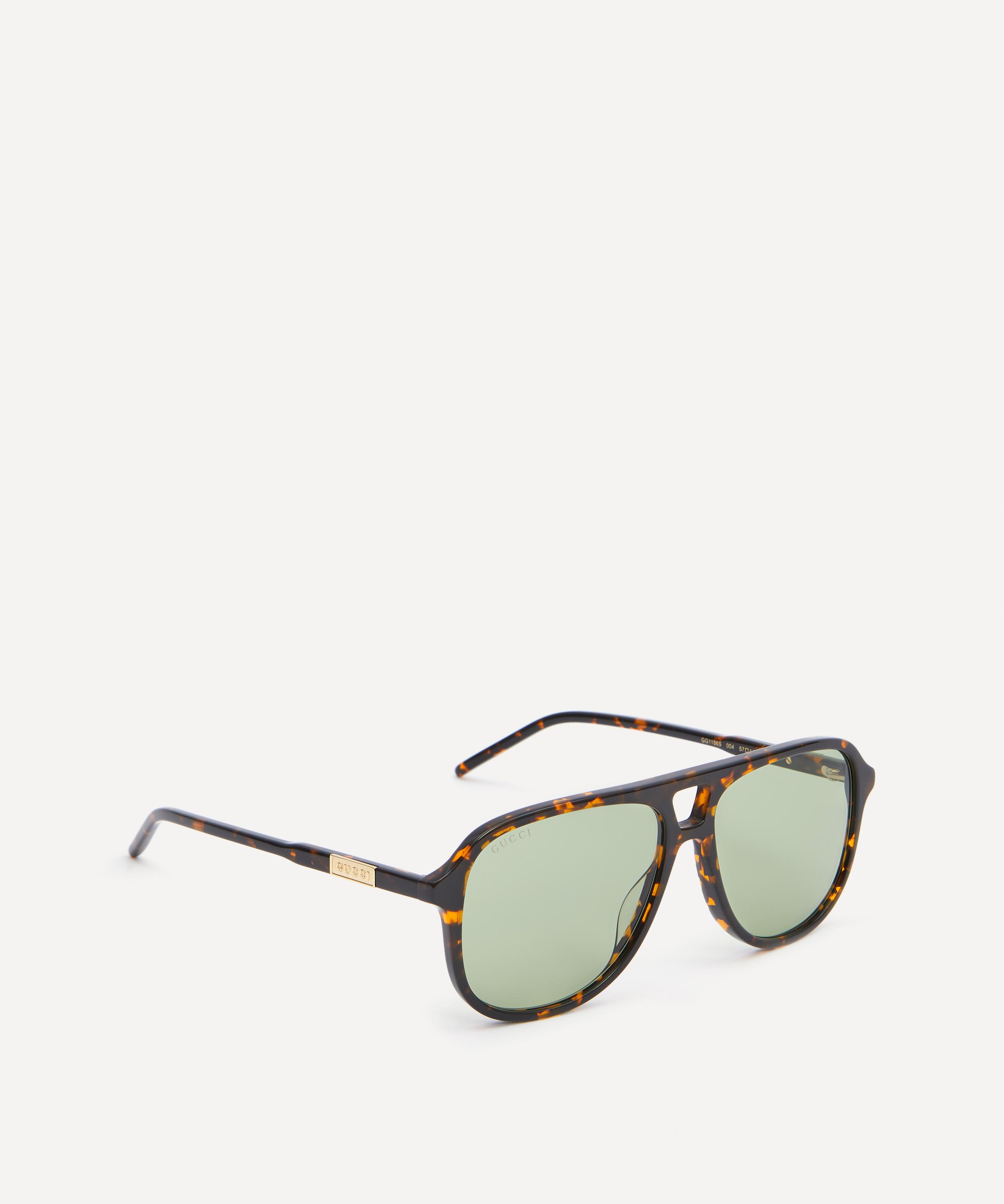 Gucci men's best sale aviator acetate sunglasses