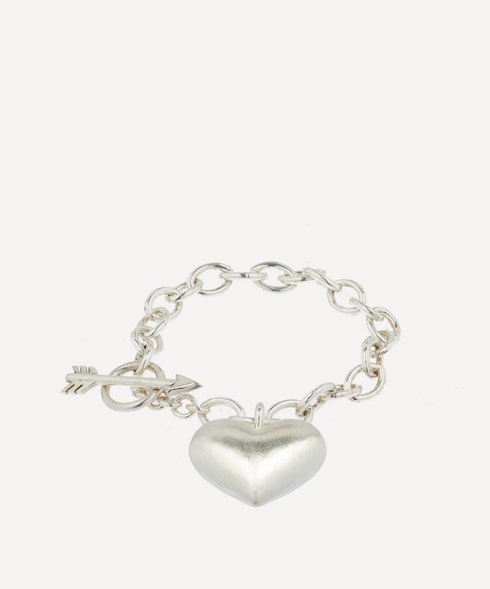 Rachel Quinn - Sterling Silver Cupid’s Heart Chain Bracelet