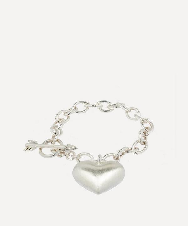 Rachel Quinn - Sterling Silver Cupid’s Heart Chain Bracelet image number null