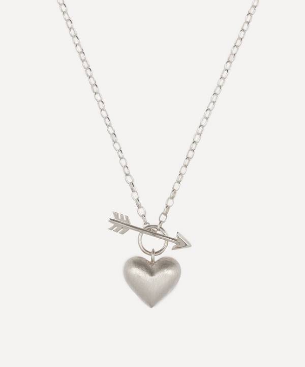 Rachel Quinn - Sterling Silver Small Cupid’s Heart Pendant Necklace