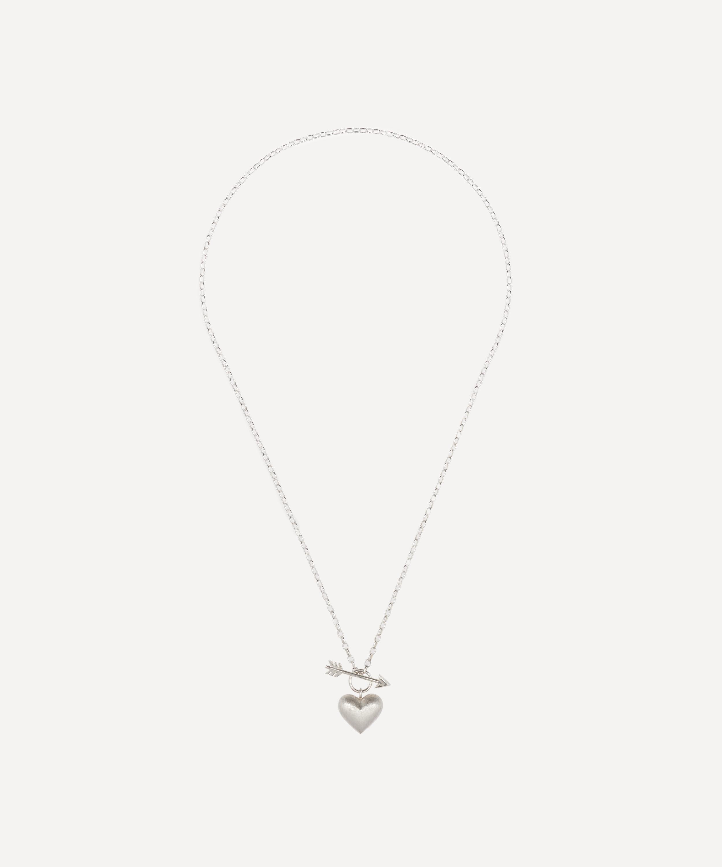 Rachel Quinn - Sterling Silver Small Cupid’s Heart Pendant Necklace image number 2