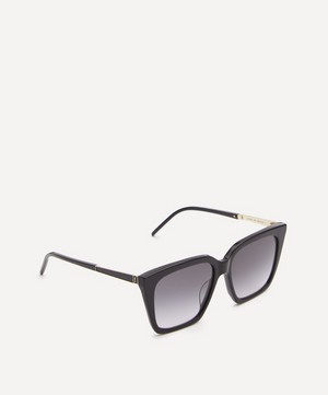 Saint Laurent - Black Acetate Square Sunglasses image number 2