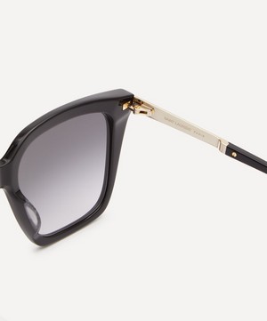 Saint Laurent - Black Acetate Square Sunglasses image number 3